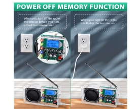 DIY Kit FM Radio Module, Adjustable 76-108MHz Wireless Receiver LCD Display, DC 5V FM Digital Radio Electronic Soldering Kits